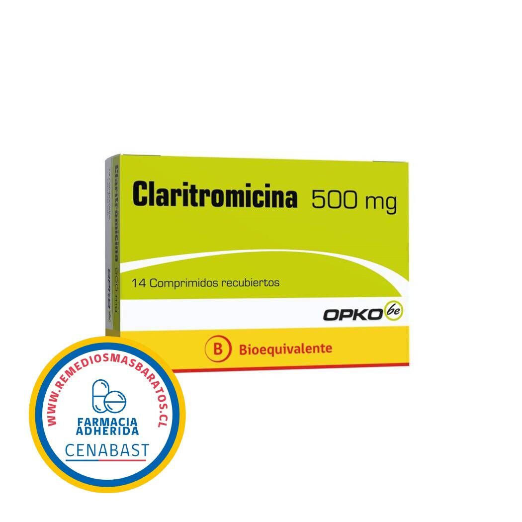 Claritromicina (B) 500mg 14 Comprimidos Recubiertos - Cenabast