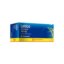 Letico (B) Lamotrigina 100mg 30 Comprimidos