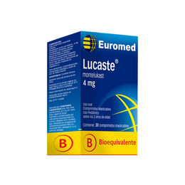 Lucaste (B) Montelukast 4mg 30 Comprimidos Masticables
