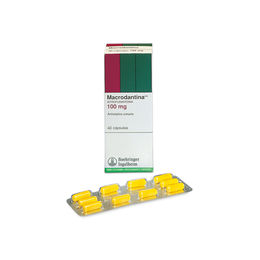 Macrodantina (R) Nitrofurantoina 100mg 40 Cápsulas