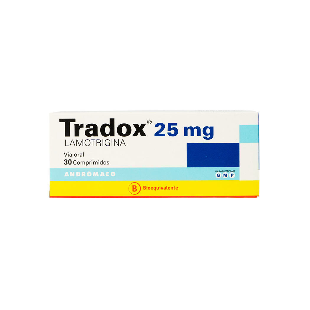 Tradox (B) Lamotrigina 25mg 30 Comprimidos