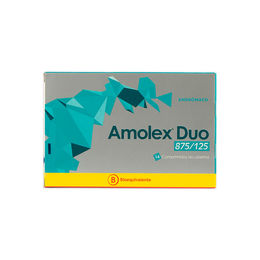 Amolex Duo (B) 875mg/125mg Ácido Clavulánico / Amoxicilina 14 Comprimidos Recubiertos