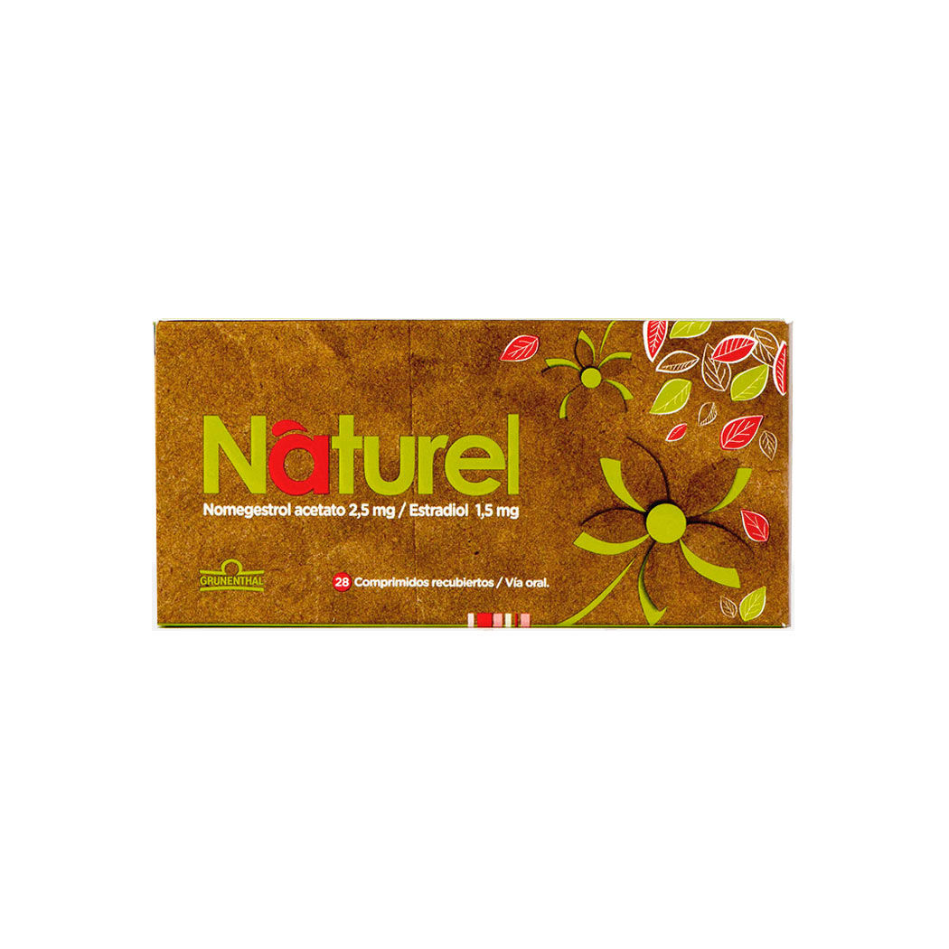 Naturel Nomegestrol Acetato / Estradiol 28 Comprimidos Recubiertos