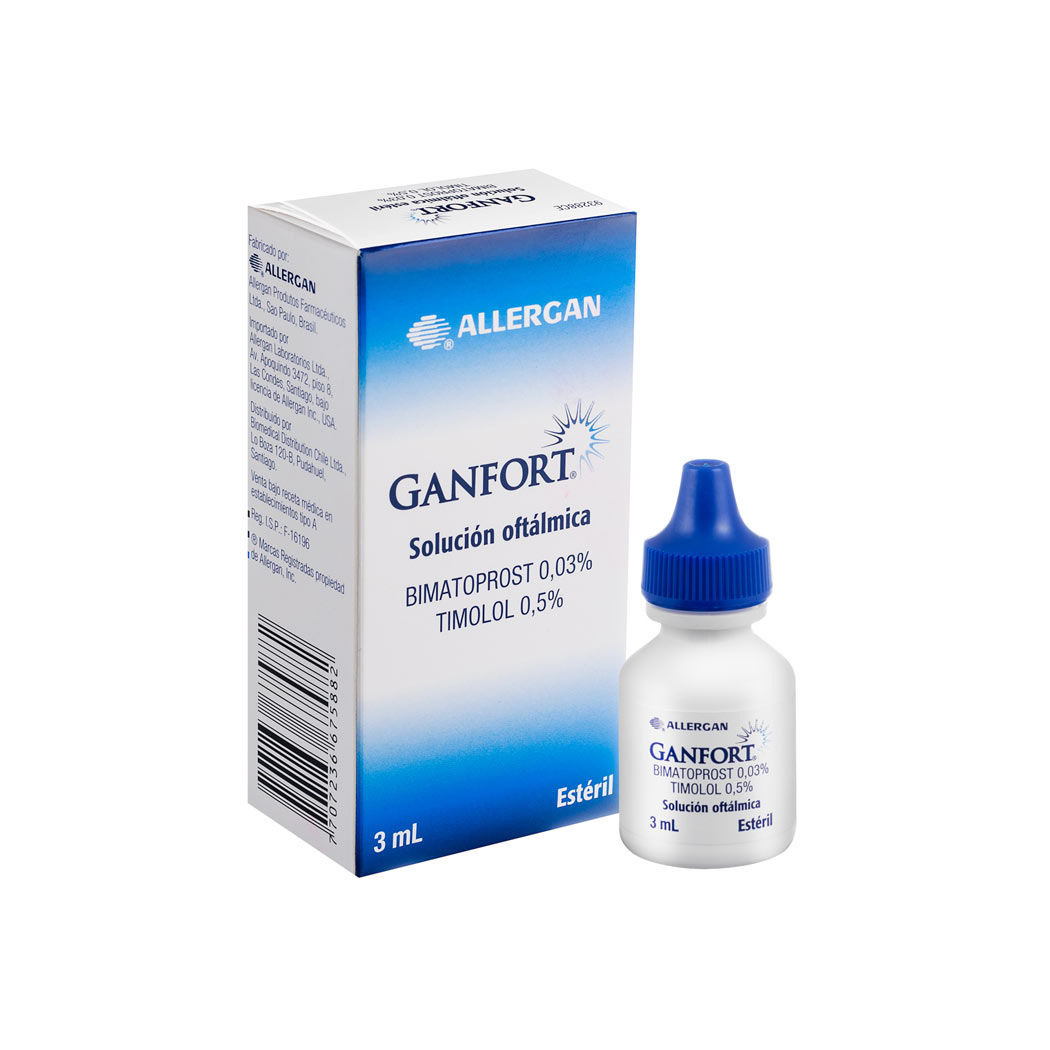 Ganfort (B) Bimatoprost / Timolol Solución Oftálmica 3ml