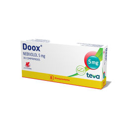 Doox nebivolol 5 mg 30 comprimidos