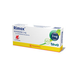 Rimox (B) Risperidona 3mg 30 Comprimidos Recubiertos