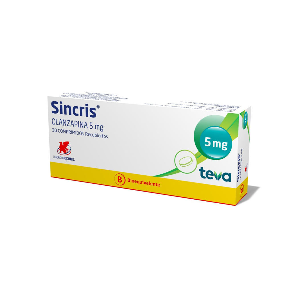 Sincris (B) Olanzapina 5mg 30 Comprimidos Recubiertos