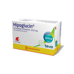 Hipoglucin Metformina 850 mg 60 Comprimidos Recubiertos