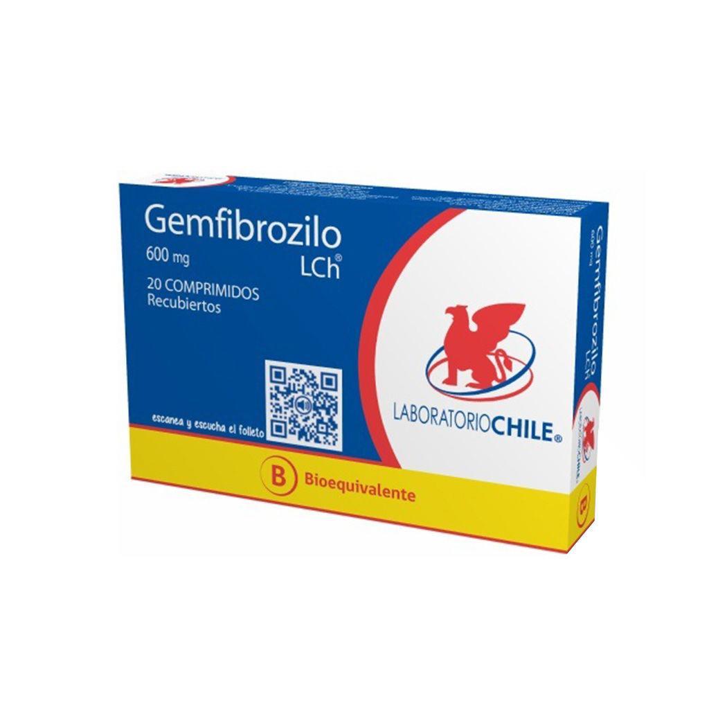 Gemfibrozilo (B) 600mg 20 Comprimidos Recubiertos