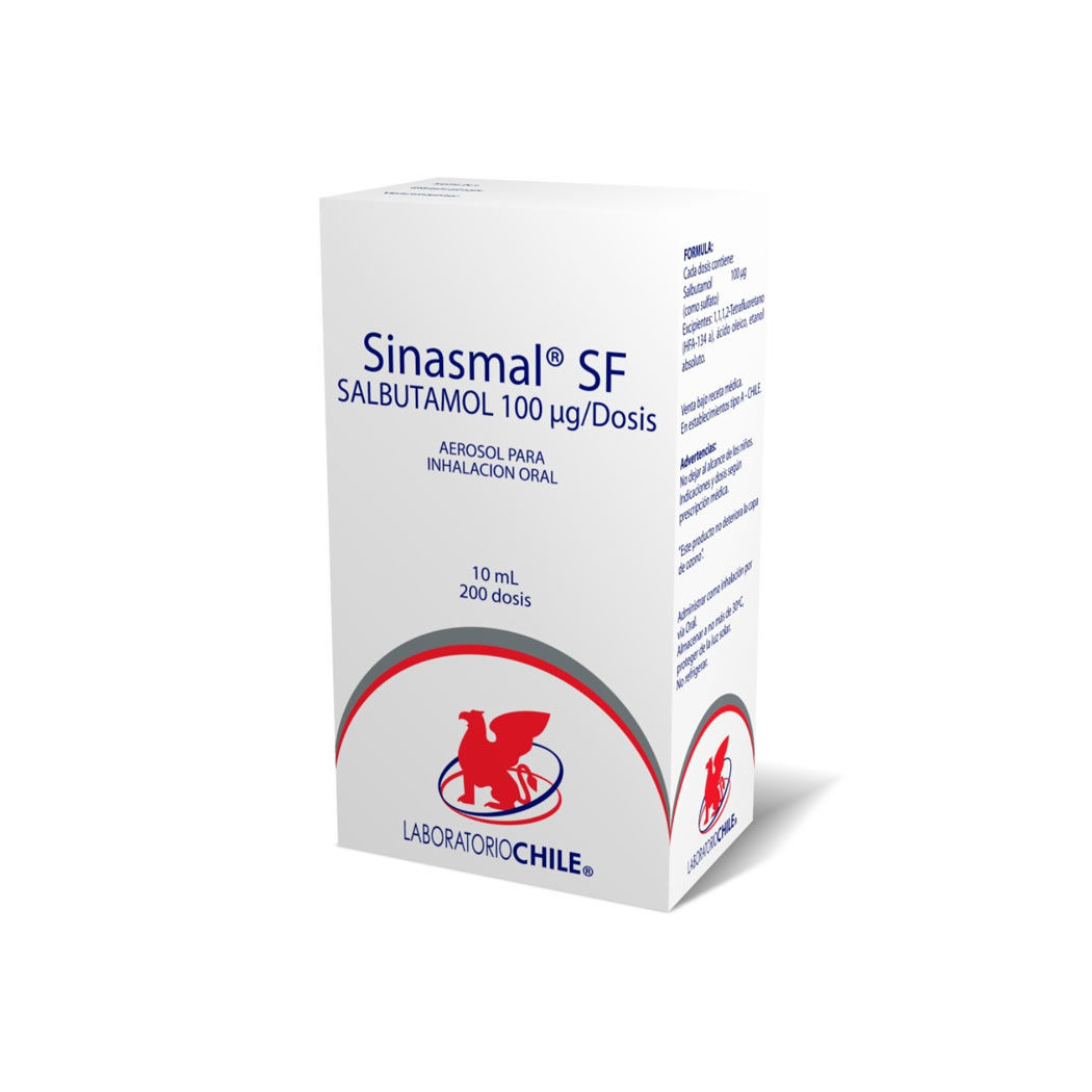 Sinasmal SF Salbutamol 100mcg Inhalador 200 Dosis