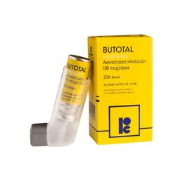 Butotal Salbutamol 100 mcg Inhalador Bucal 250 Dosis