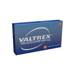 Valtrex (R) 500mg 10 Comprimidos Recubiertos