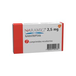 Naramig (R) Naratriptan 2.5mg 7 Comprimidos Recubiertos
