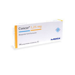 Concor (R) Bisoprolol 1.25mg 14 Comprimidos Recubiertos
