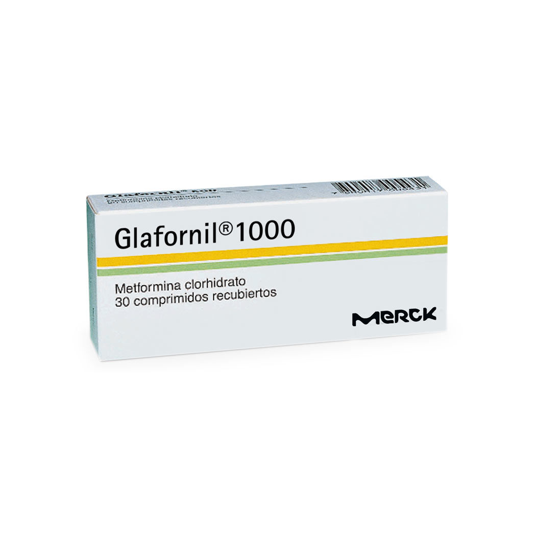 Glafornil (R) Metformina 1000mg 30 Comprimidos Recubiertos