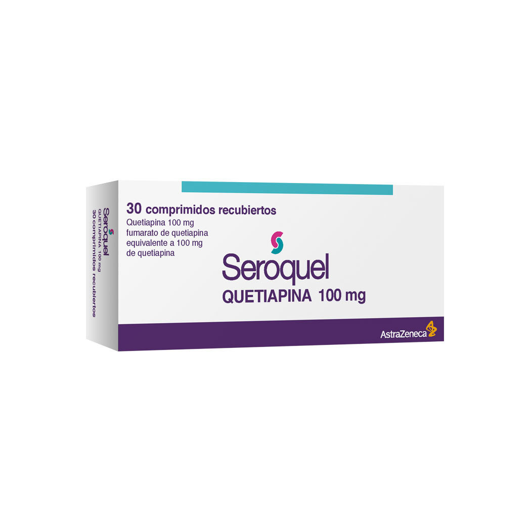 Seroquel (R) Quetiapina 100mg 30 Comprimidos Recubiertos