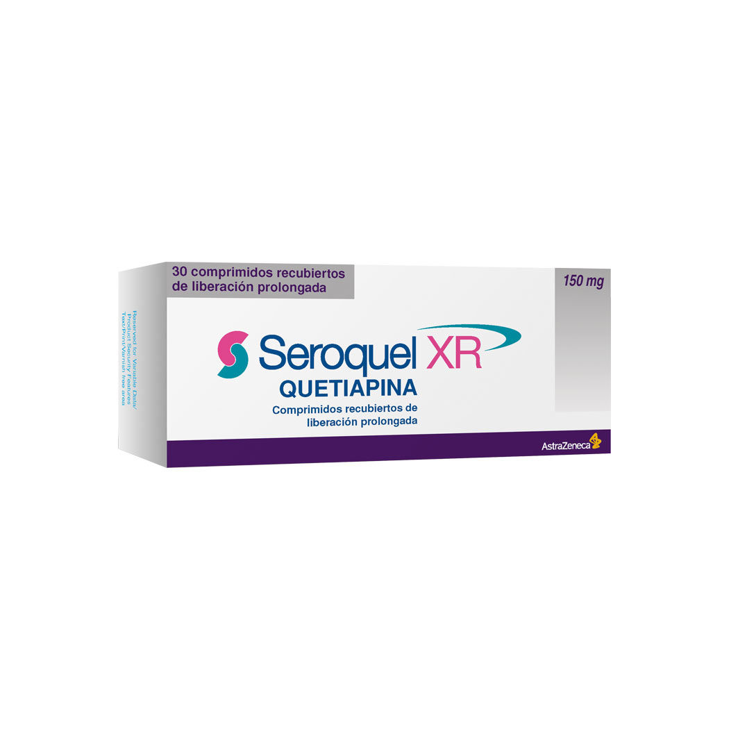 Seroquel XR Quetiapina 150mg 30 Comprimidos Prolongados