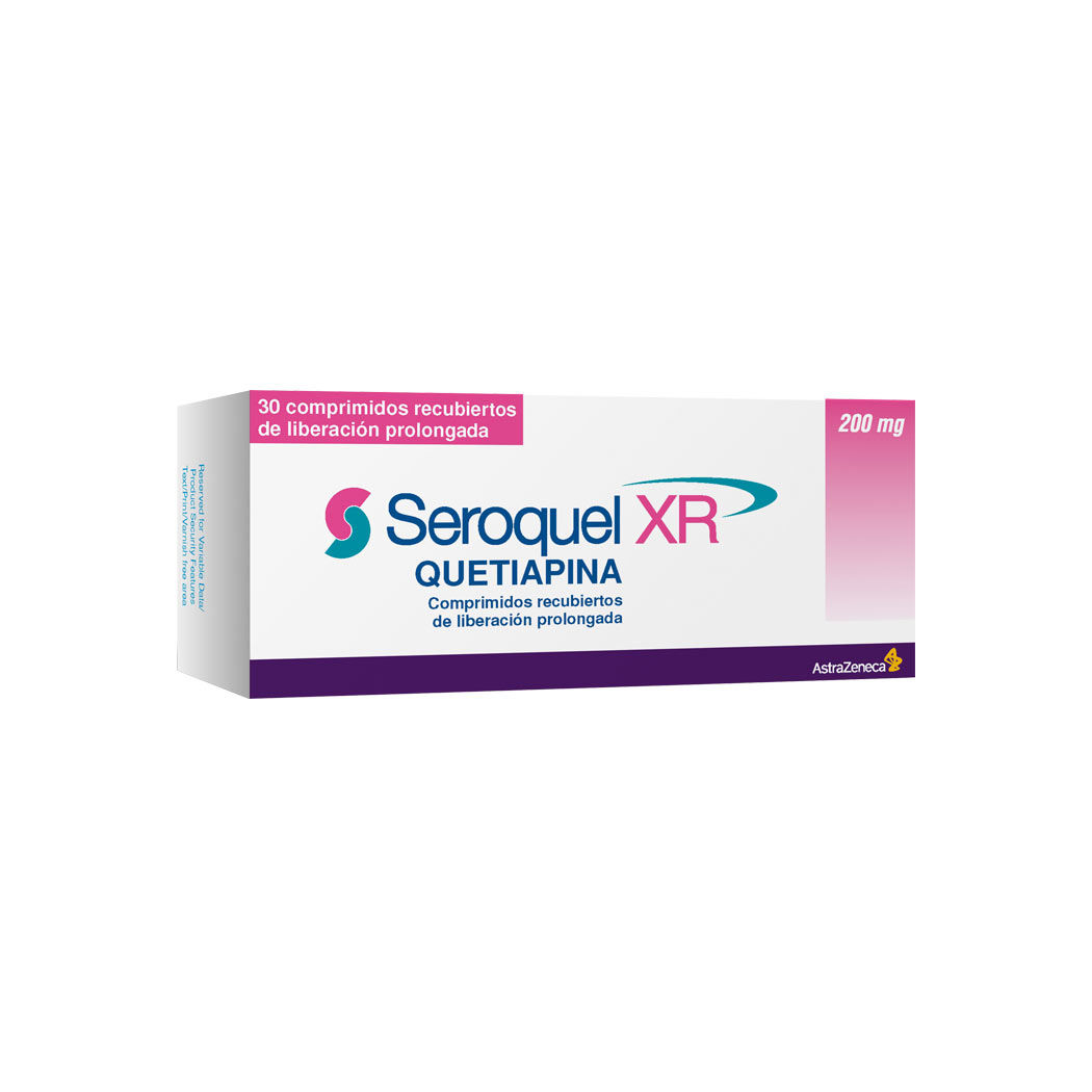 Seroquel XR (R) Quetiapina 200mg 30 Comprimidos Prolongados