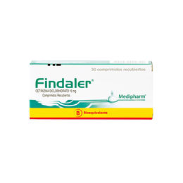 Findaler (B) Cetirizina 10mg 30 Comprimidos Recubiertos