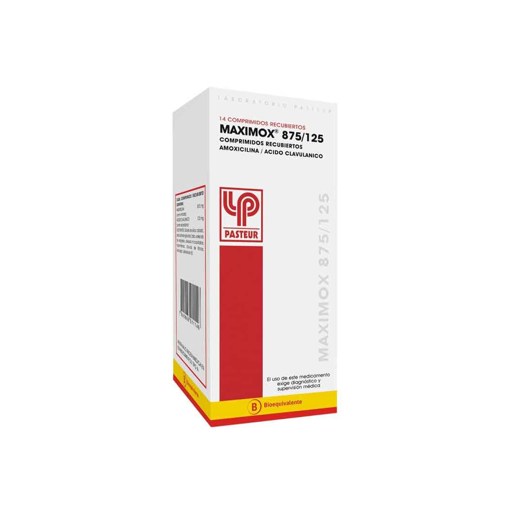 Maximox (B) 875/125 Amoxicilina / ícido Clavulánico 14 Comprimidos Recubiertos