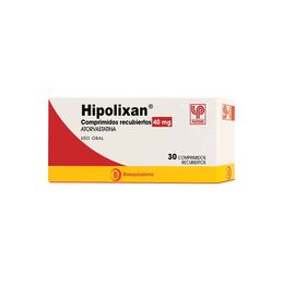 Hipolixan 40 Mg. 30 Comprimidos Recubiertos