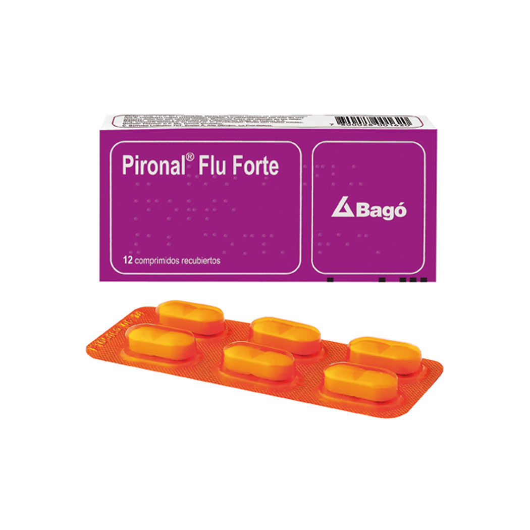 Pironal Flu Forte Ibuprofeno / Pseudoefedrina 12 Comprimidos Recubiertos