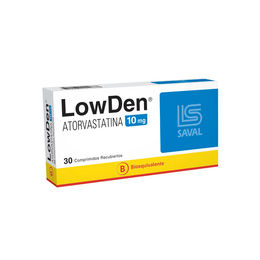 LowDen (B) Atorvastatina 10mg 30 Comprimidos Recubiertos