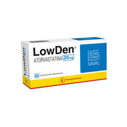 LowDen (B) Atorvastatina 20mg 60 Comprimidos Recubiertos