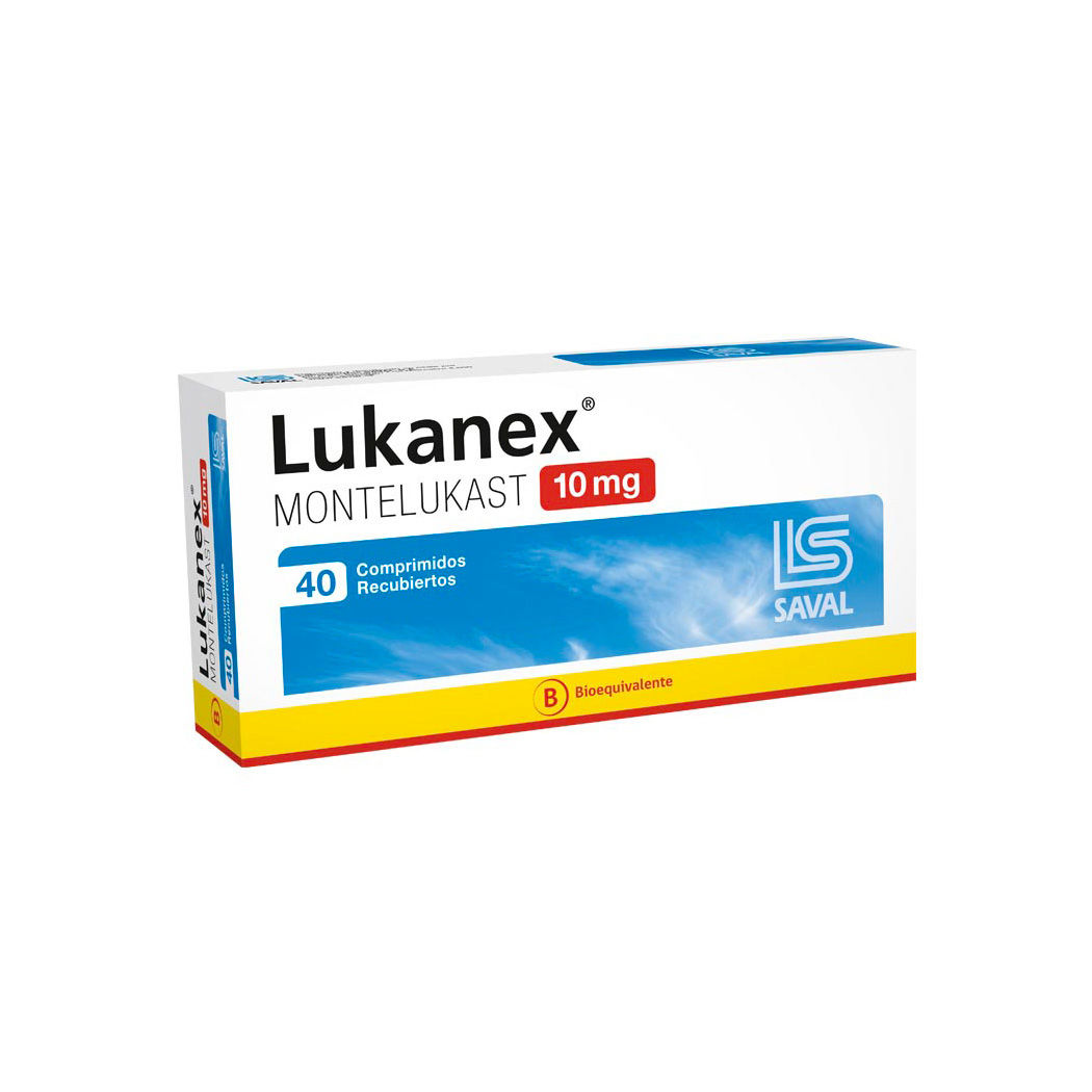 Lukanex (B) Montelukast 10mg 40 Comprimidos Recubiertos