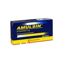Amulsin (B) Olanzapina 5mg 30 Comprimidos Recubiertos