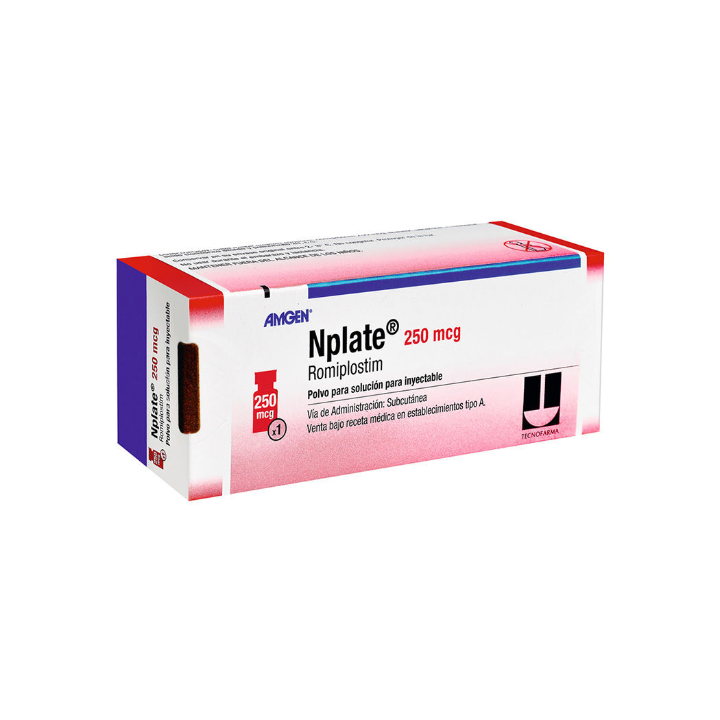 Nplate Romiplostim 250mcg Polvo Solución Inyectable 1 Ampolla