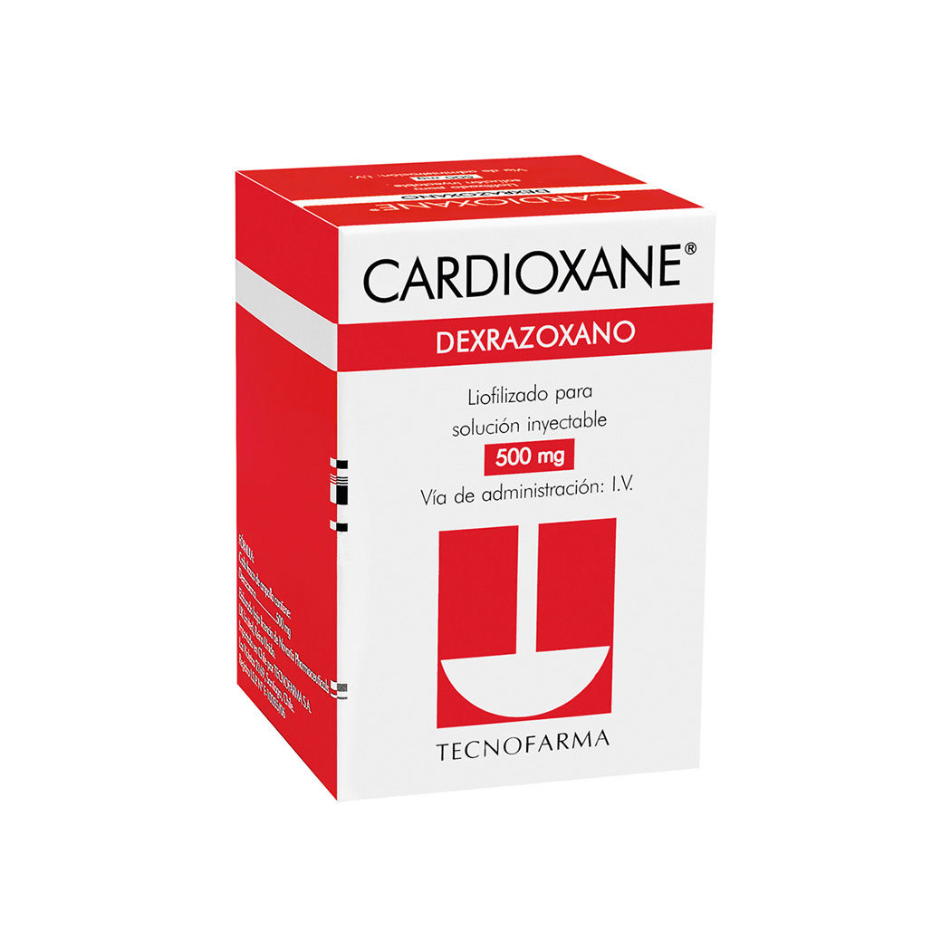 Cardioxane (B) Dexrazonaxano 500mg Inyectable 1 Frasco-Ampolla