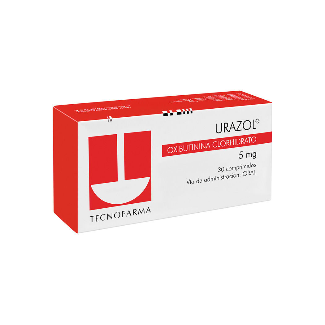 Urazol Oxibutinina 5mg 30 Comprimidos