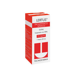 Lertus Diclofenaco Sodico 15 mg/mL Gotas 25 mL