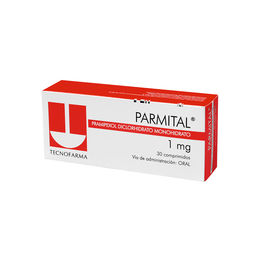 Parmital (B) Pramipexol 1mg 30 Comprimidos