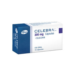 Celebra (R) Celecoxib 200mg 10 Cápsulas
