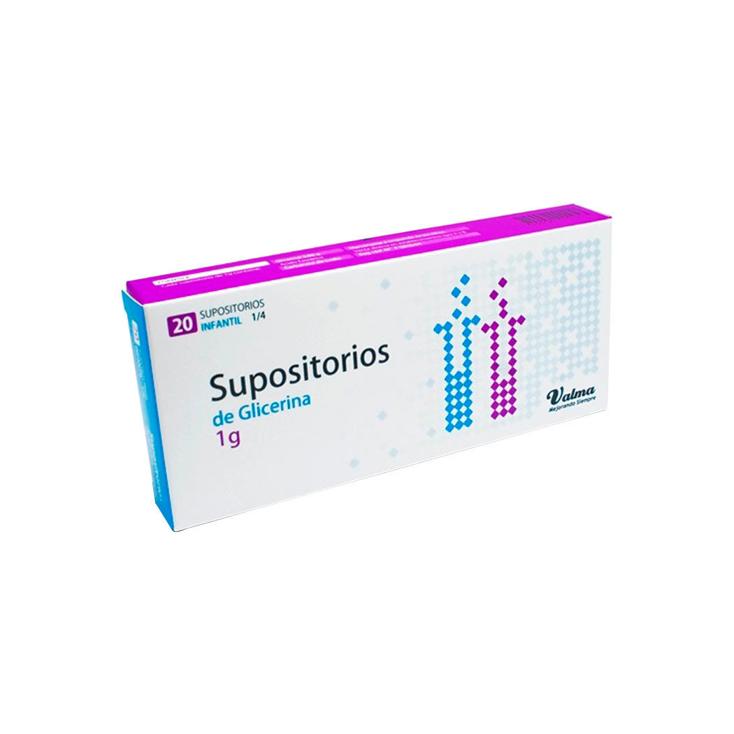 Supositorio Glicerina Pediátrico 20 Unidades
