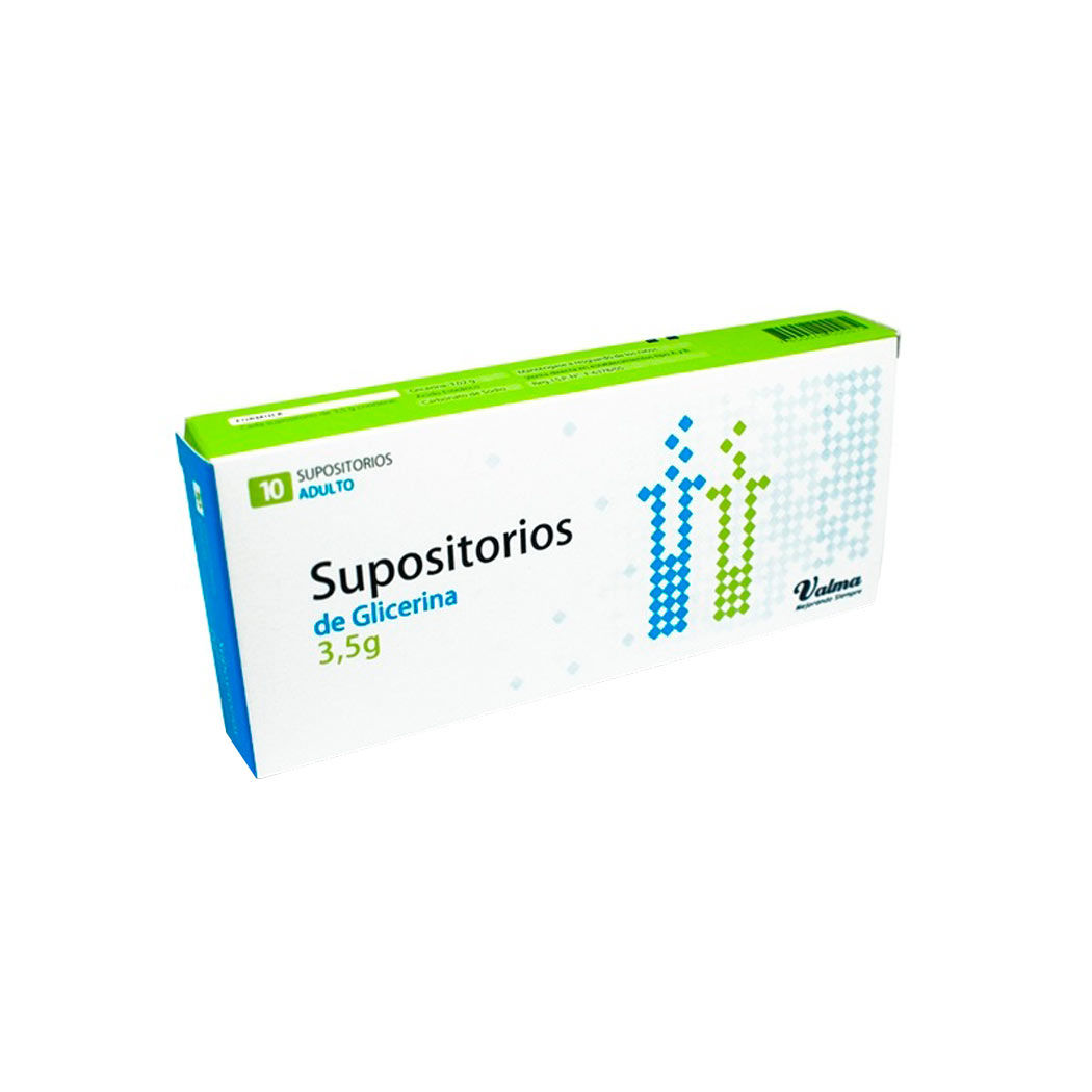 Supositorio Glicerina Adulto 10 Unidades