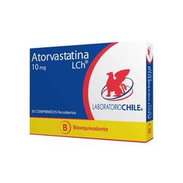 Atorvastatina 10 mg 30 comprimidos recubiertos