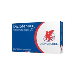 Diclofenaco 12.5 mg x 5 Supositorios Infantil PASTEUR
