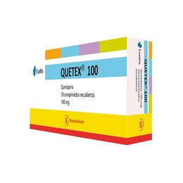 Quetex (B) Quetiapina 100mg 30 Comprimidos Recubiertos