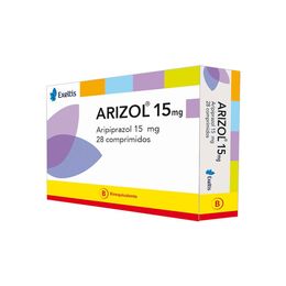Arizol (B) Aripiprazol 15mg 28 Comprimidos