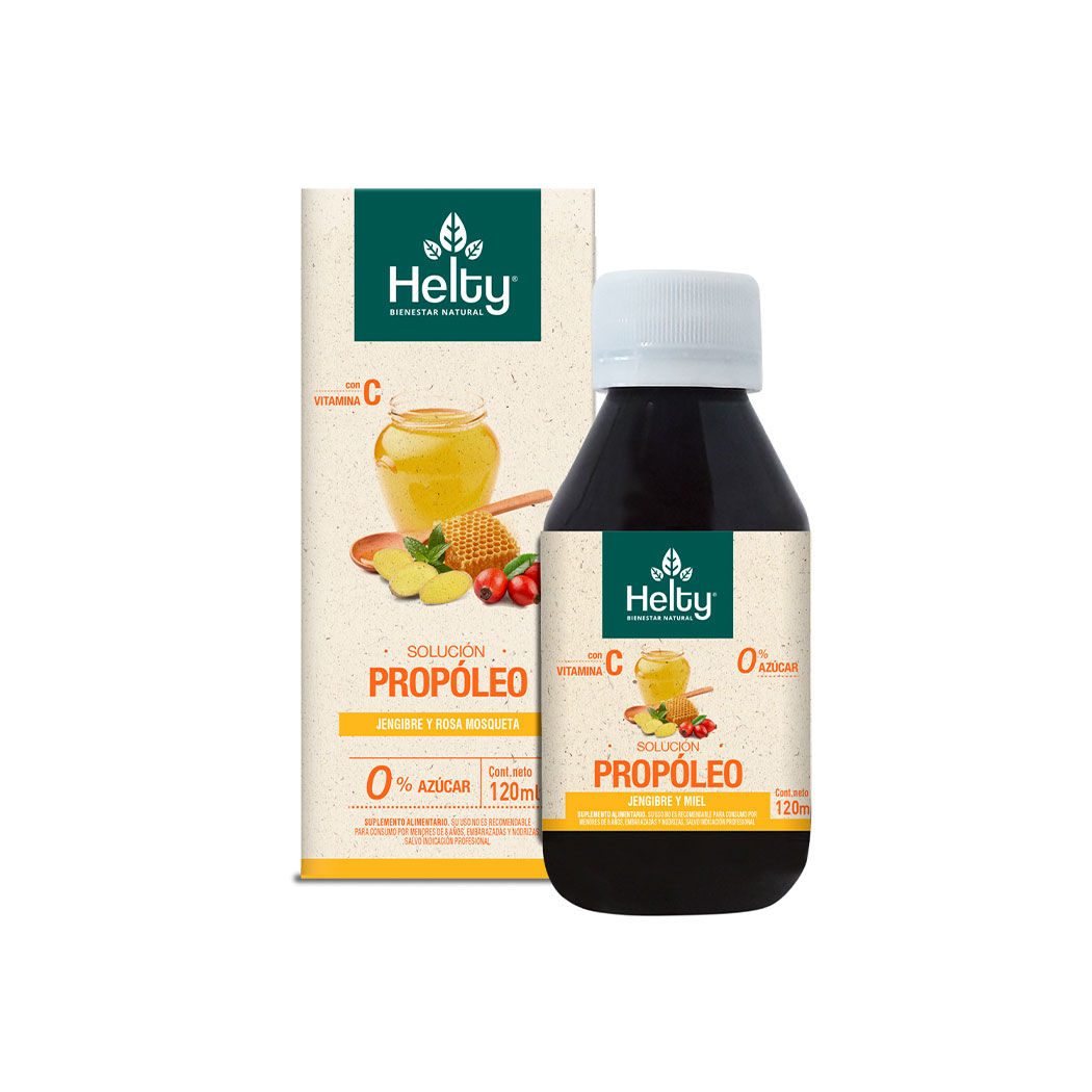 Solución Propóleo Jengibre Vitamina C 120ml