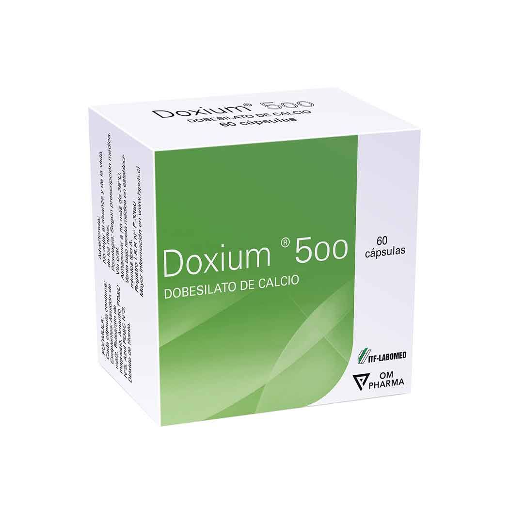 Doxium Dobesilato de Calcio 500mg 60 Cápsulas