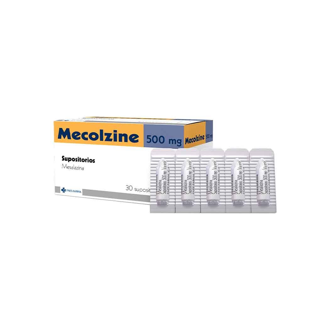 Mecolzine Mesalazina 500mg 30 Supositorios