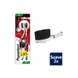 Cepillo De Dientes Suave Antibacterial Carbón Y Plata 