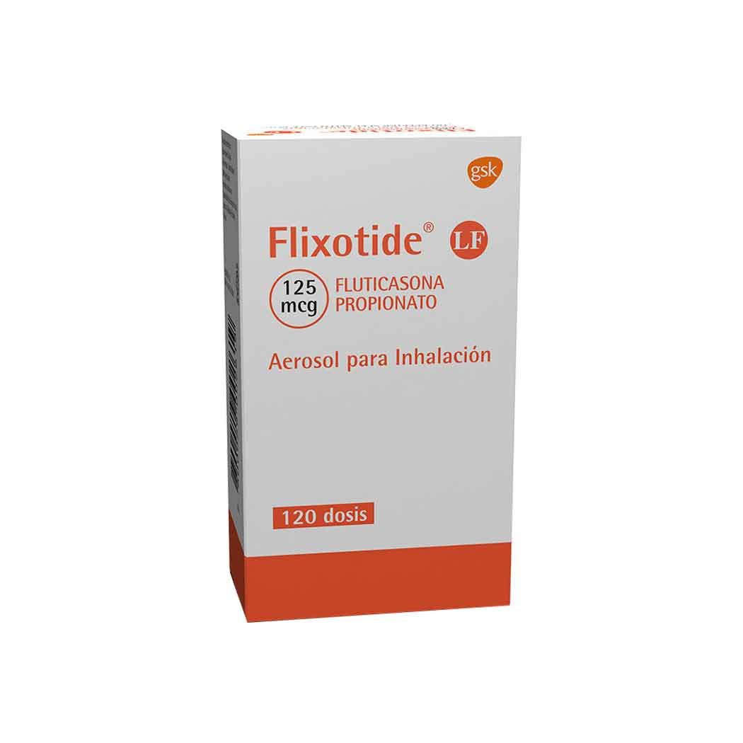 Flixotide LF Fluticasona 125mcg Inhalación Bucal 120 Dosis