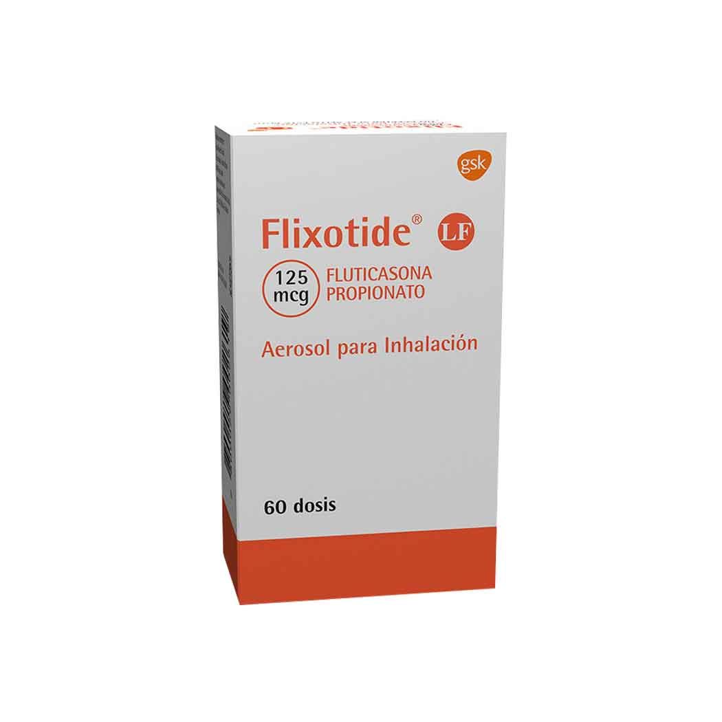 Flixotide LF Fluticasona 125mcg Inhalación Bucal 60 Dosis