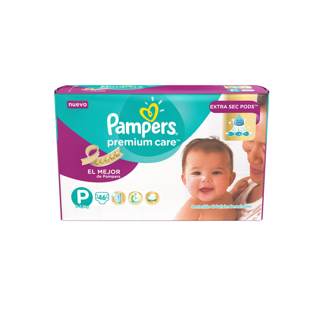 Pampers Premium Care Pequeño P 46 Unidades