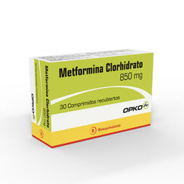 Metformina (B) 850mg 30 Comprimidos Recubiertos